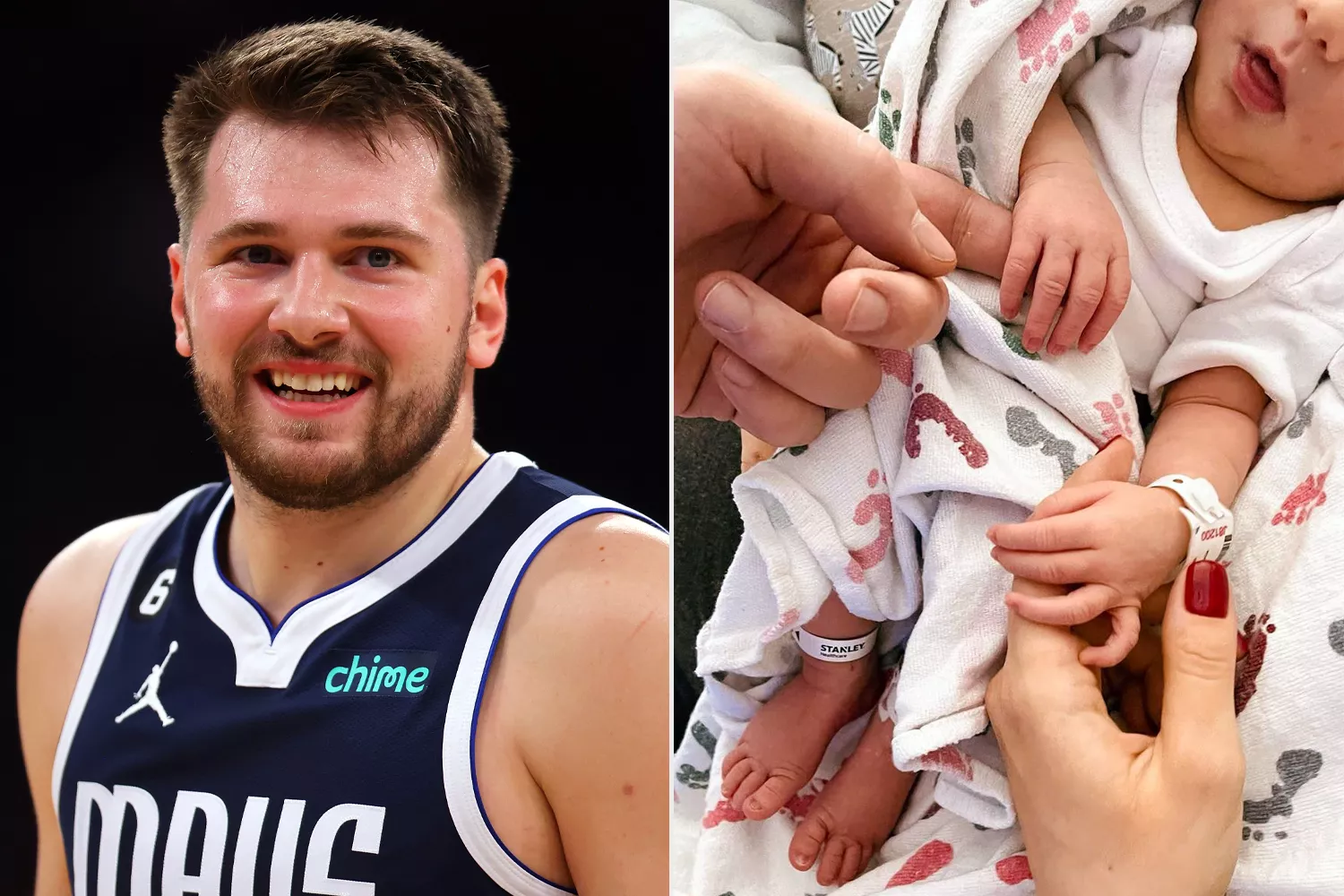 Dallas Mavericks' Luka Doncic and FianceÃ© Anamaria GoltesÂ Welcome First Baby, Daughter Gabriela