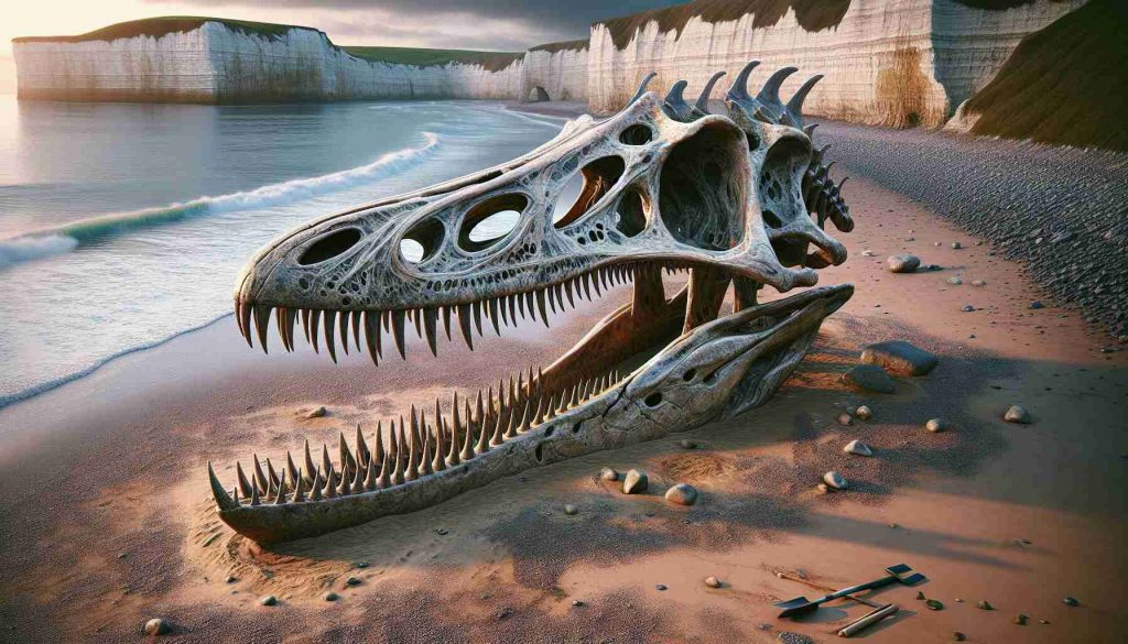 Monstrous Pliosaur Skull Uncovered on English Coast