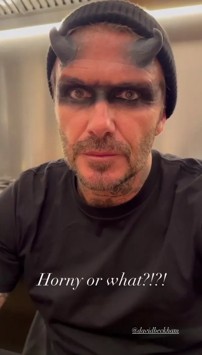 David Beckham halloween instagram 10 31 23 