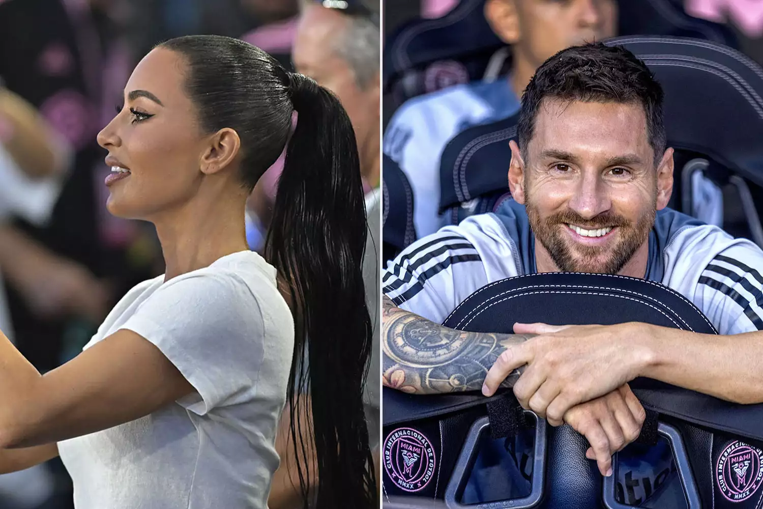 Kim Kardashian Lionel Messi tout