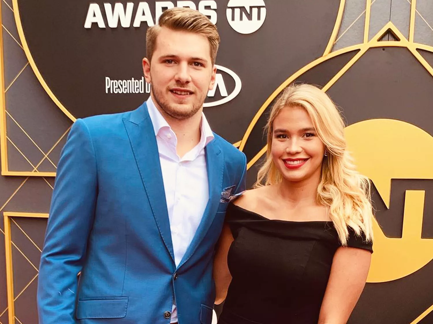 Luka Dončić and Anamaria Goltes