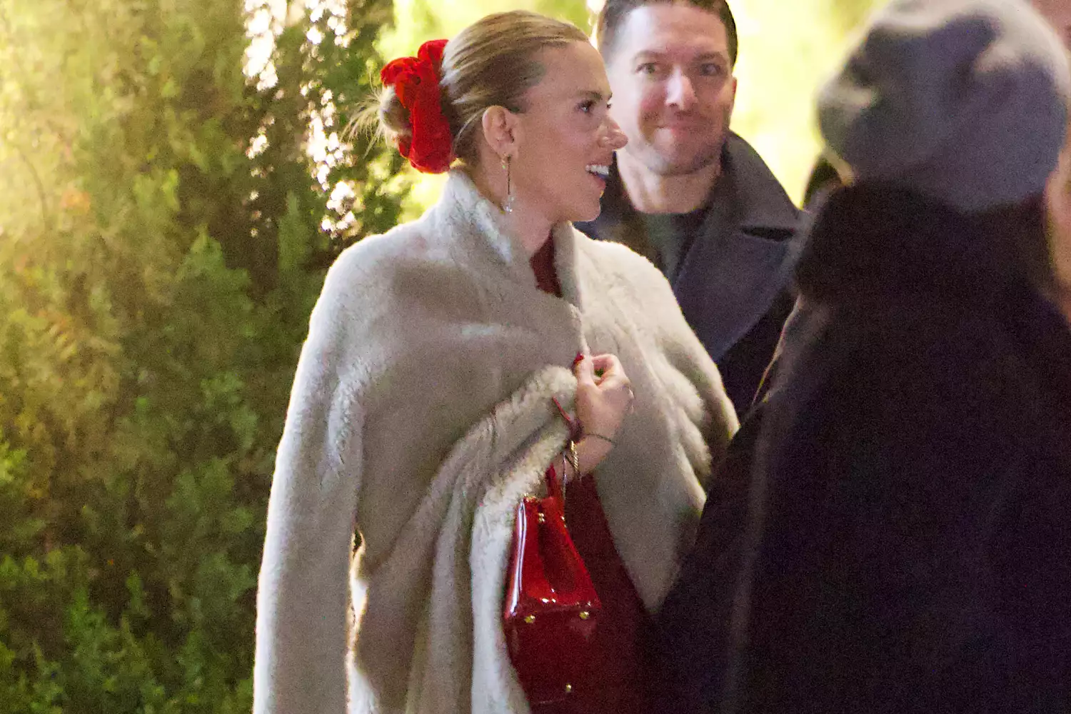 Scarlett Johansson and Colin Jost got into the holiday spirit by hosting a Christmas party at the Flatiron Room. Th