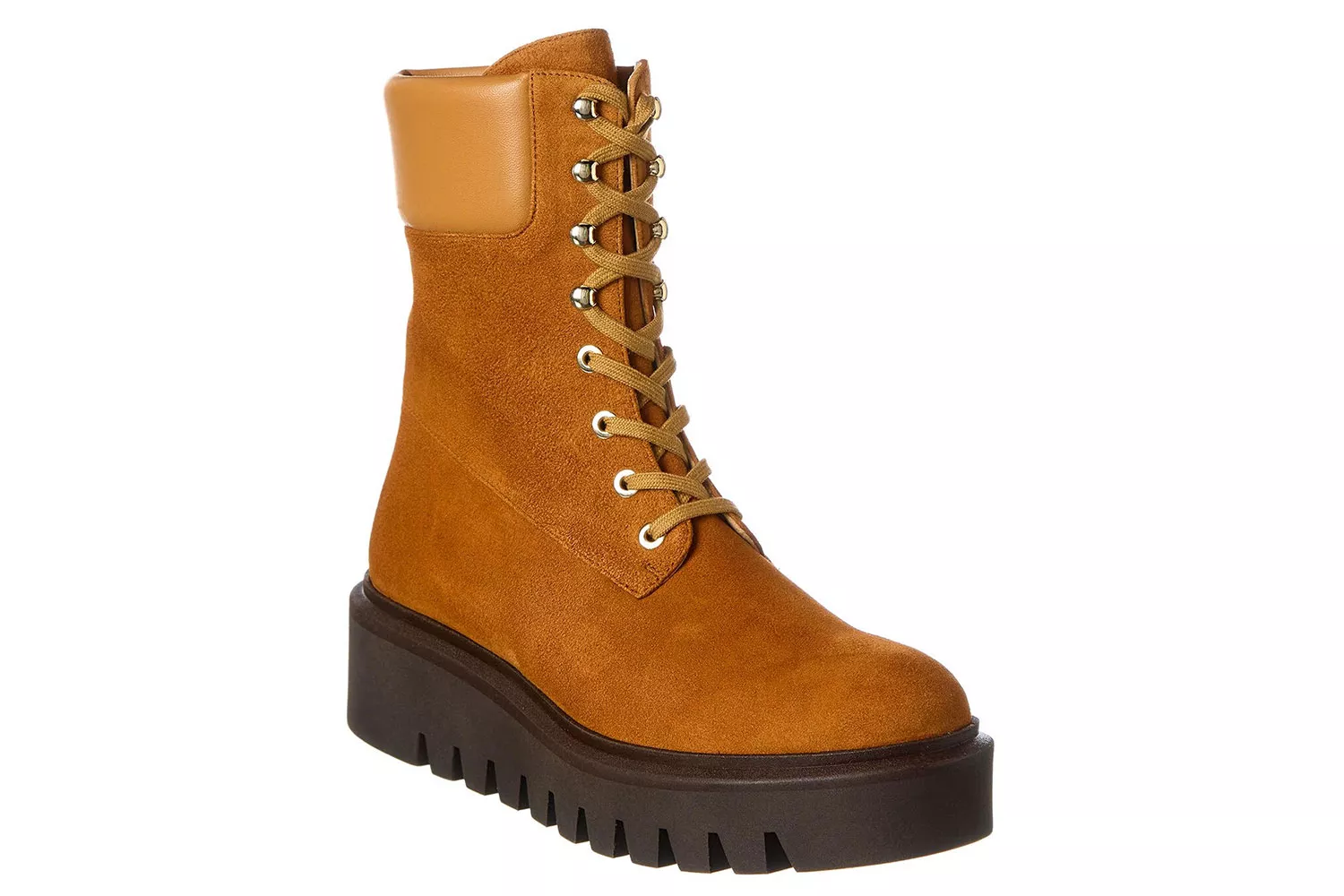 Rue La La Suede & Leather Combat Boot