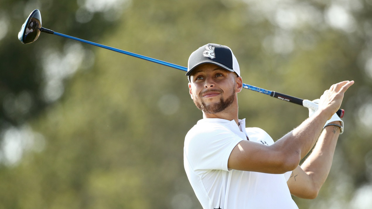 NBA player Curry turns bland on green, finishes last in golf event - CGTN