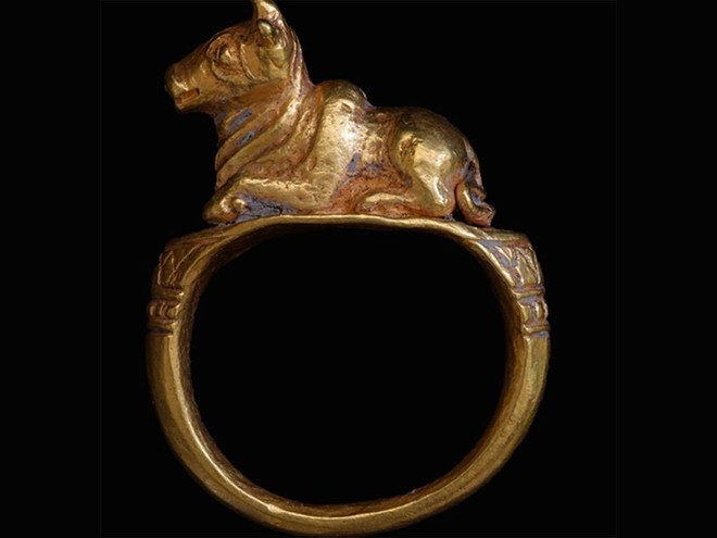Nhẫn bò Nandin bằng vàng vừa được công nhận Bảo vật quốc gia cuối năm 2021