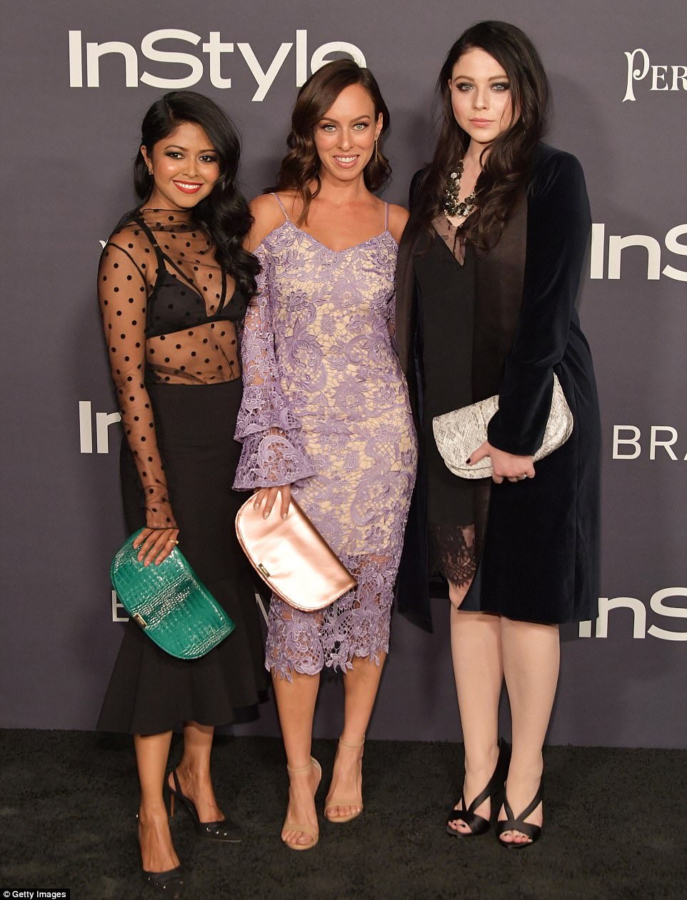 Tantalizing trio: Sheryl Luke, Sydne Summer, Michelle Trachtenberg looked fabulous at the awards party 