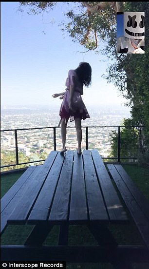 Fancy free: She began dancing on the table