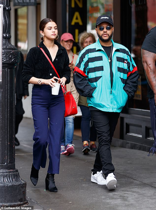 Save Your Tears: Selena - who was last romantically linked to The Chainsmokers' Drew Taggart and former One Direction boybander Zayn Malick - included the lyric 'I don't wanna see a tear / And the weekend's almost here' which left some speculating Single Soon was about her 10-month romance with The Weeknd (R) in 2017