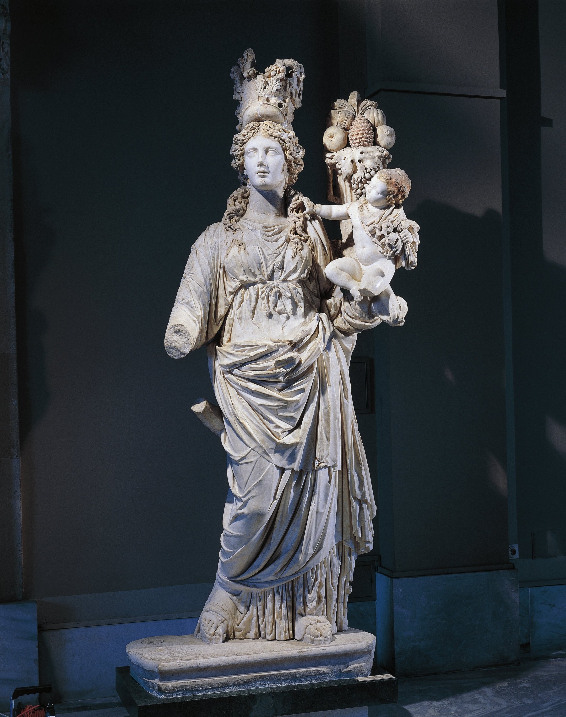 The marble statue of Tyche from Prusias ad Hypium in the Istanbul Archaeology Museum, Istanbul, Turkey. (Getty Images)