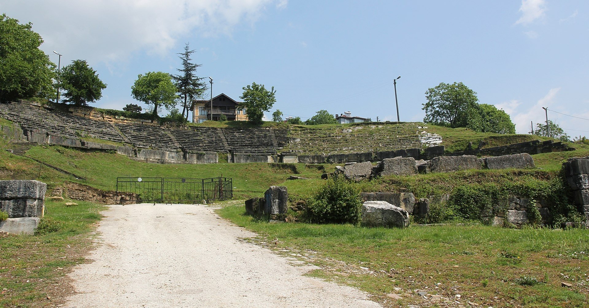 A view from the theater of the ancient city of Prusias ad Hypium in Düzce, northwestern Turkey.