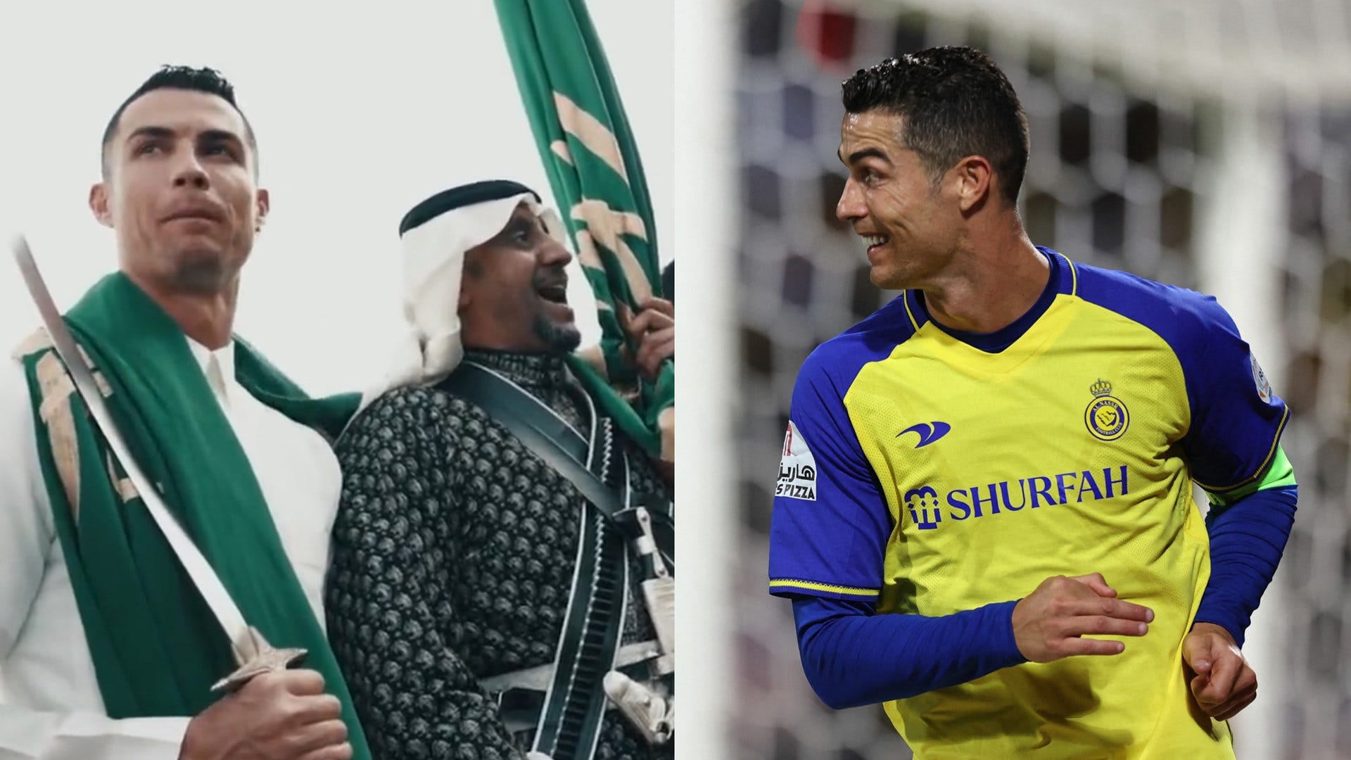 WATCH: CR7 wields a sword! Cristiano Ronaldo joins in Saudi Founding Day  celebrations at Al-Nassr's stadium | Goal.com English Saudi Arabia