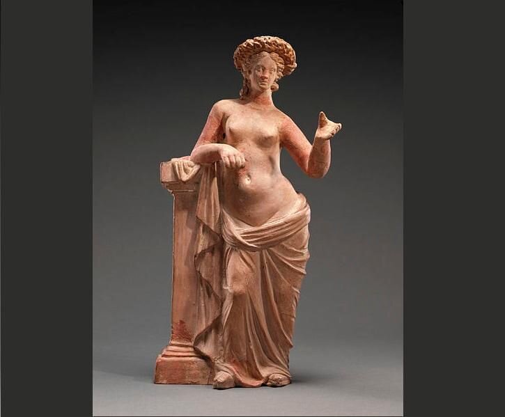 Aphrodite, portrayed in different ways over the centuries, had many worshippers in the sixth century B.C. (J. Paul Getty Museum via Wikimedia Commons)