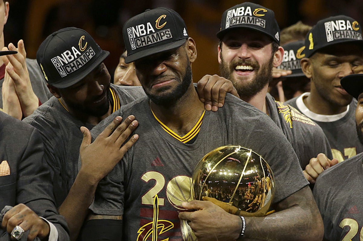 LeBron James Breaks Down Crying After Leading Cavaliers To First Cleveland Championship Since 1964