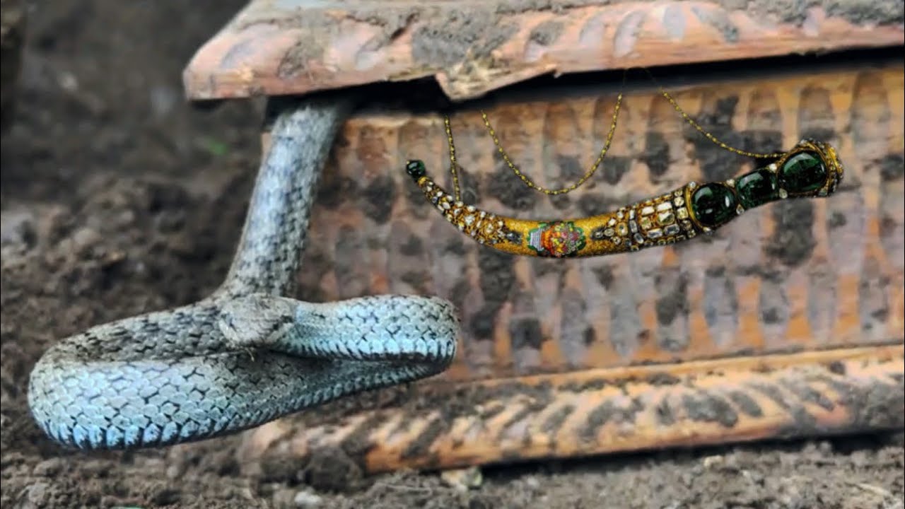 When the snake found the treasure it was protecting, the snake fainted. - YouTube