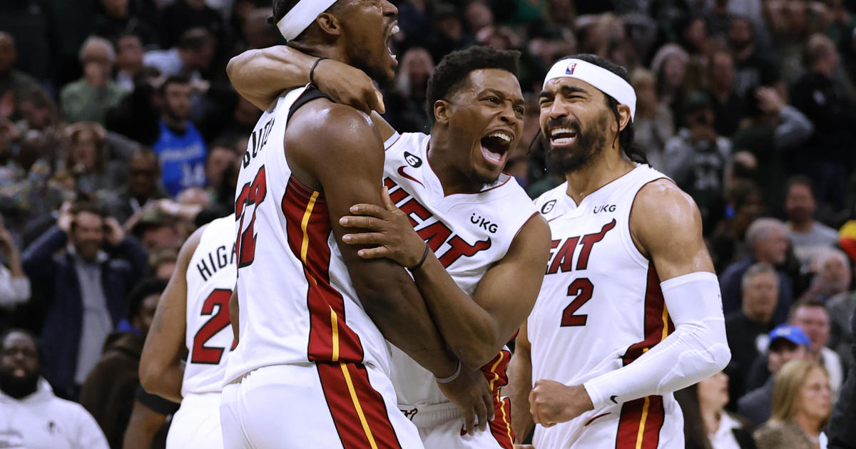 Closing kick sends Heat into Round 2 of NBA playoffs - CBS Miami