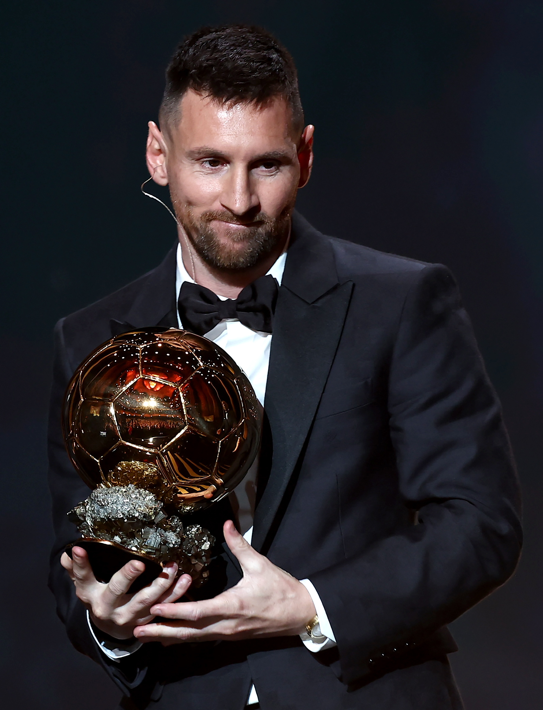 Messi picked up his eighth Ballon d'Or award last night