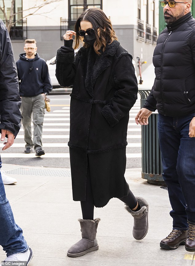 Headed to work: Selena Gomez was seen arriving on the set of Only Murders In The Building in New York City on Tuesday