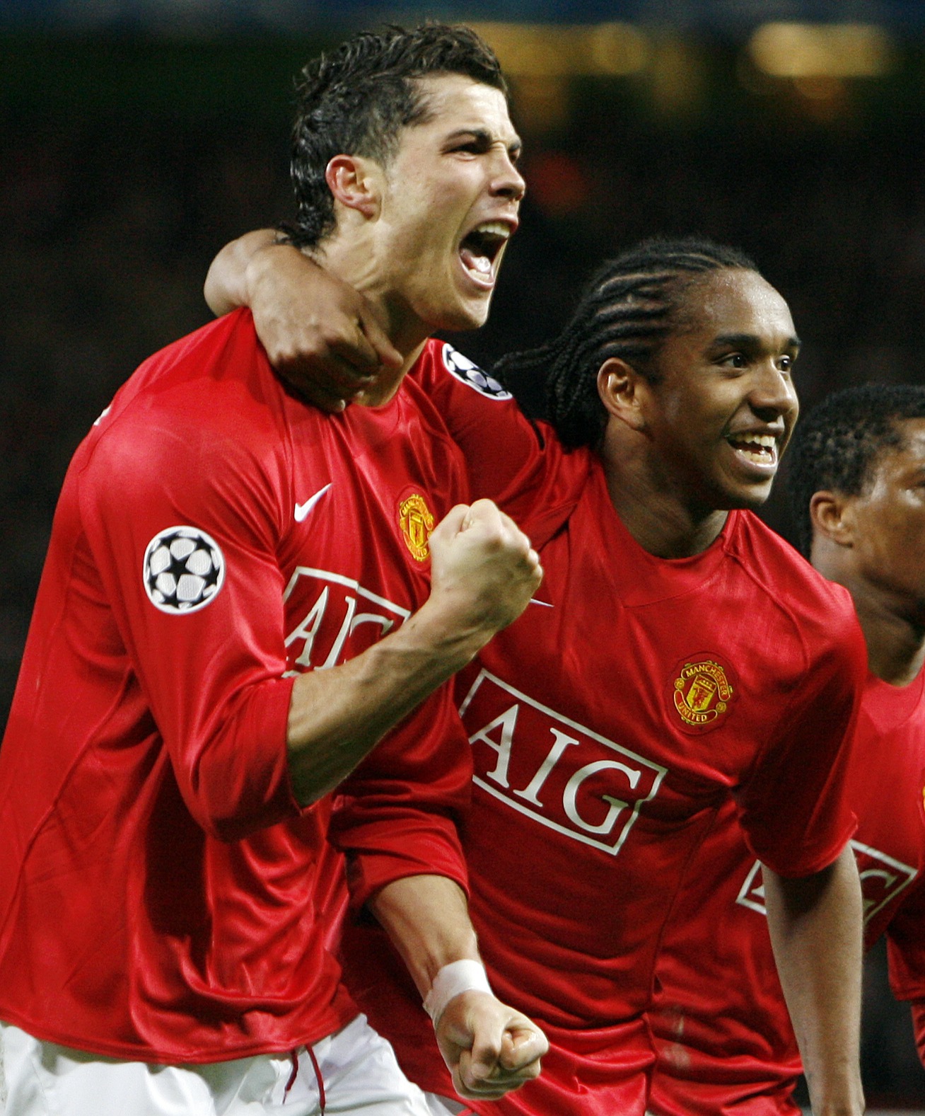 Ronaldo and Anderson won the Champions League together in 2008