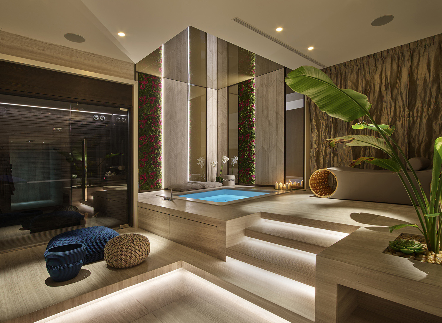 A luxury spa and sauna will be on hand to relax guests