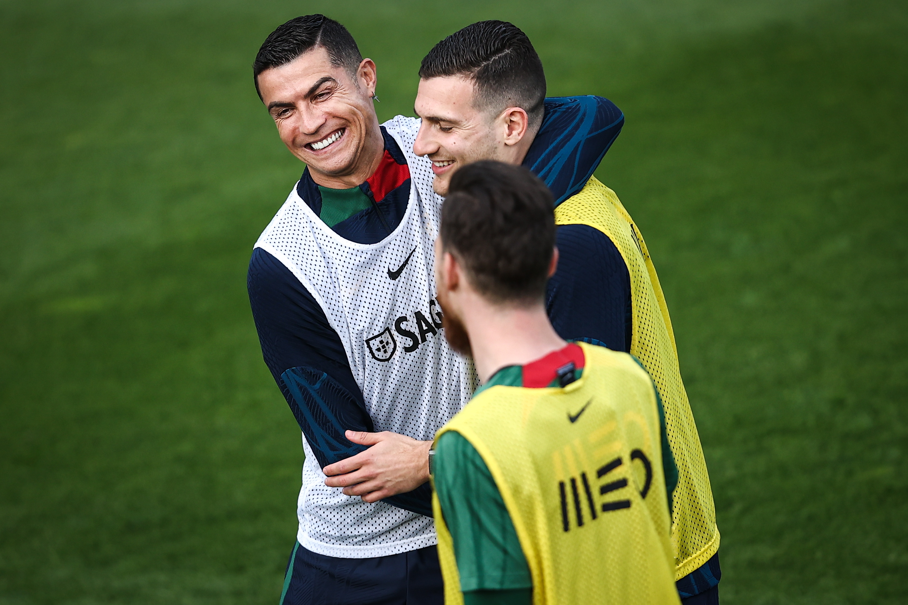 Portugal pals Cristiano Ronaldo and Diogo Dalot are still locked together despite the icon's departure from Man Utd last December