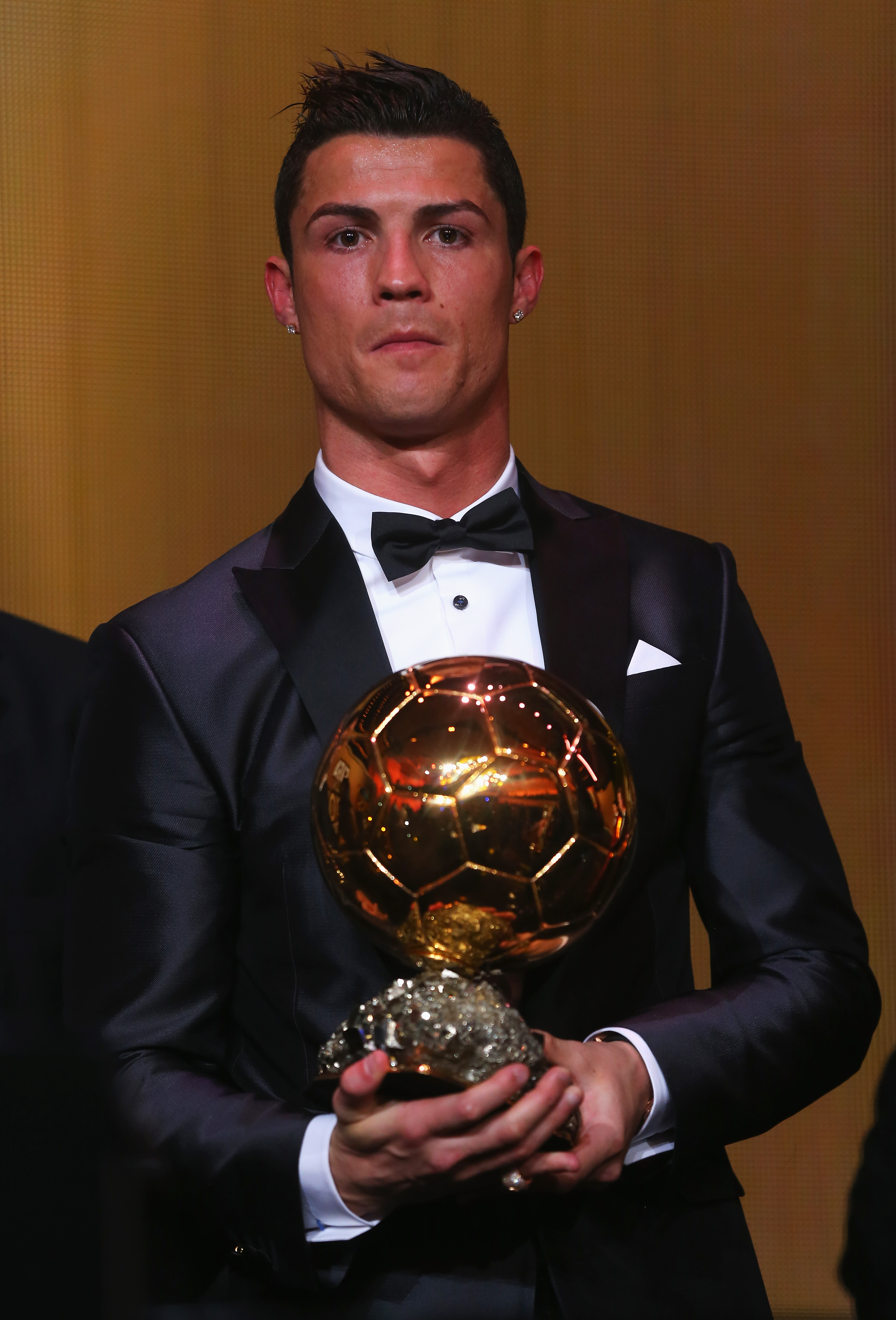 Ronaldo has won five Ballon d'Or trophies, three less than Messi