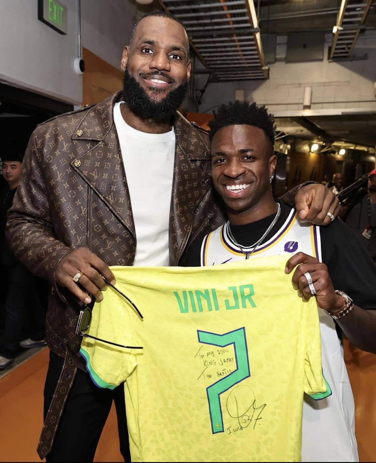 Vini Jr. and Cami Take Courtside to Bond with LeBron and Lakers’ Legends
