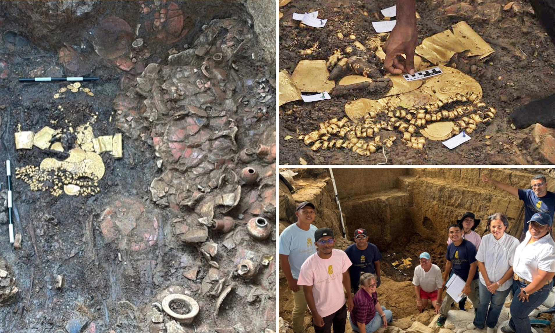 Archaeologists in Panama find ancient lord's tomb filled with gold treasure  and sacrificial victims that's around 1,200 years old