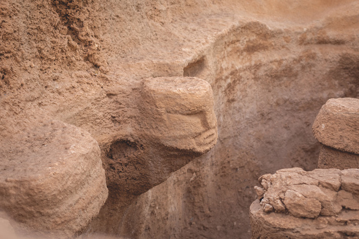 Karahantepe Neolithic Turkey Structure AB Carved Face