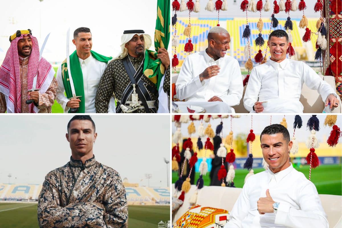 Cristiano Ronaldo celebrates Saudi Arabia Founding Day 2023 with sword  dance and traditional clothing - Arabian Business