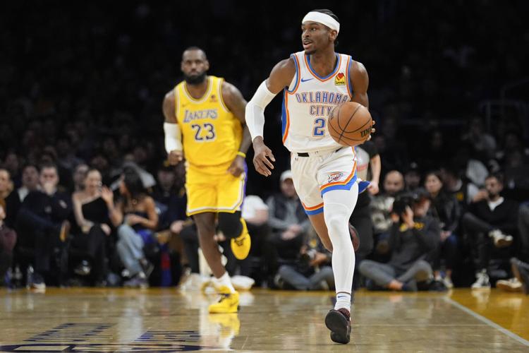 D'Angelo Russell scores 26 points, leads surging Lakers past West-leading  Thunder 116-104 | Nba | lancasteronline.com