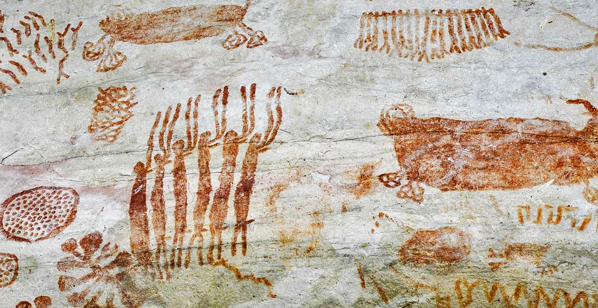 Spektakuläre urzeitliche Felsmalereien im Amazonas-Urwald entdeckt - Zeit -  derStandard.de › Wissen und Gesellschaft