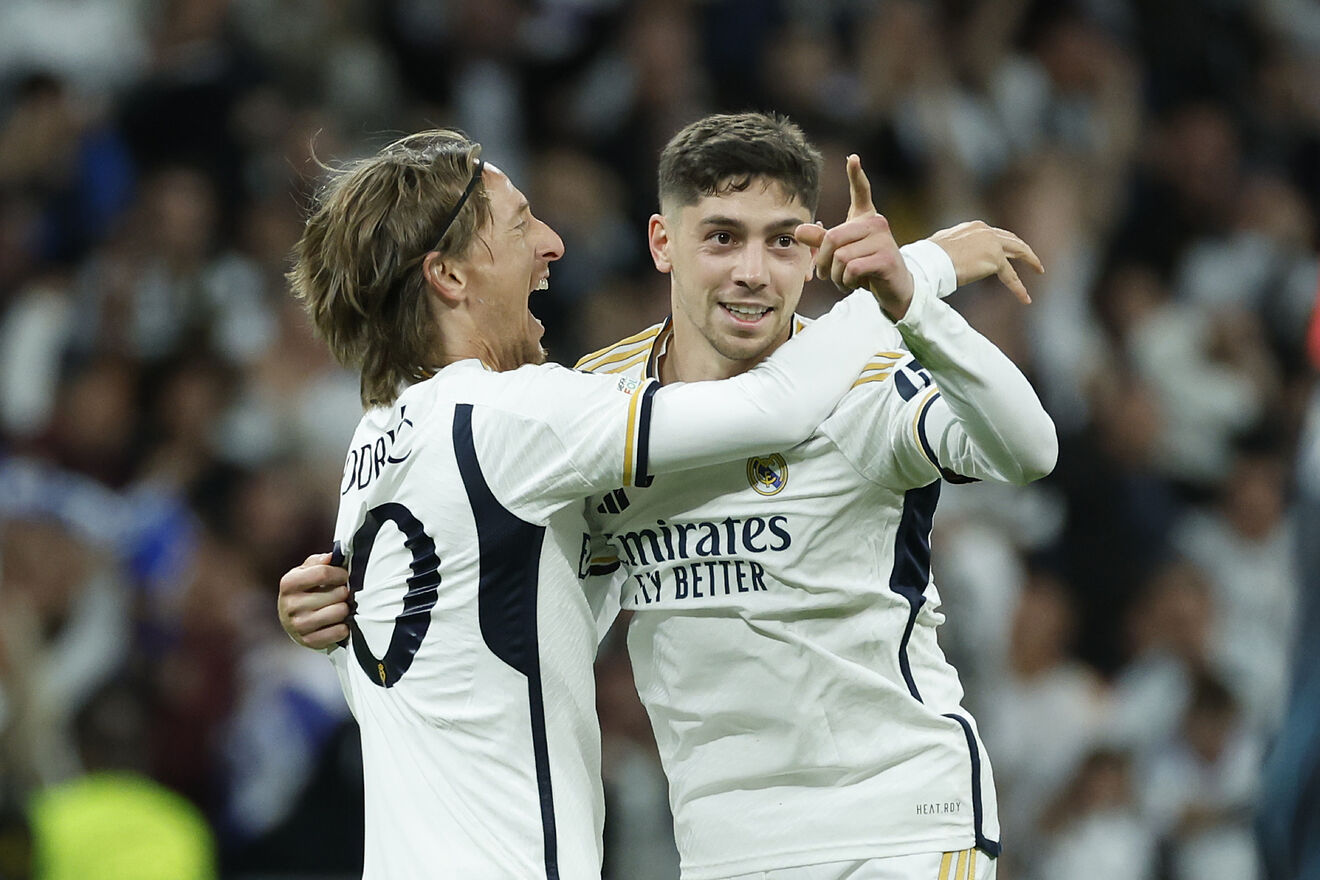 Luka Modric and Fede Valverde