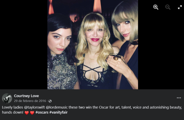 Courtney Love arremete contra Taylor Swift al decir que 'no es importante'  como artista