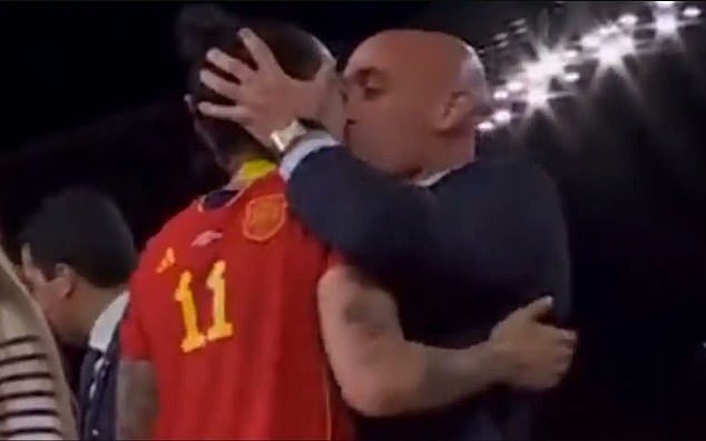 Rubiales kissed Jenni Hermoso on the lips without her consent after Spain's World Cup victory