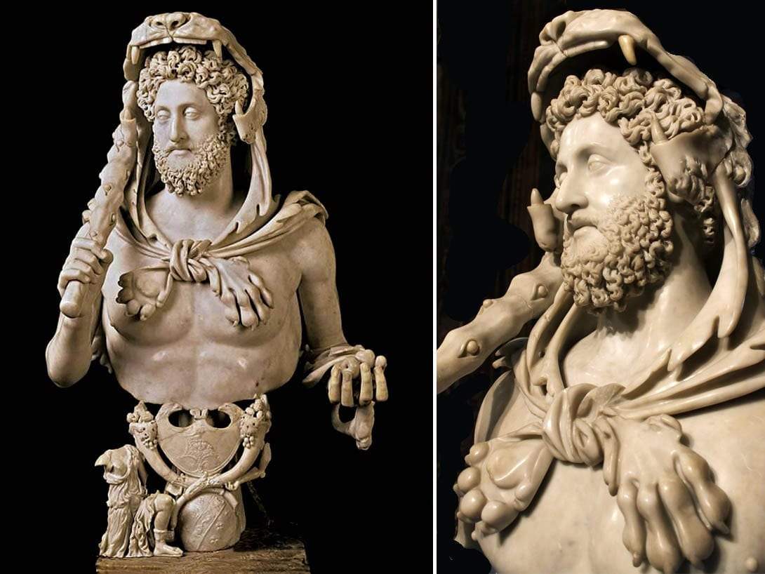 Bust of Commodus as Hercules