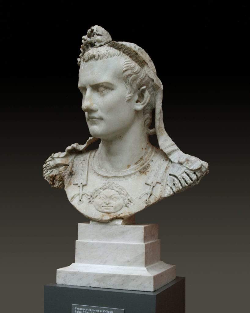 Cuirass Bust of Emperor Caligula, Rome 37-41 AD, Ny Carlsberg Glyptotek