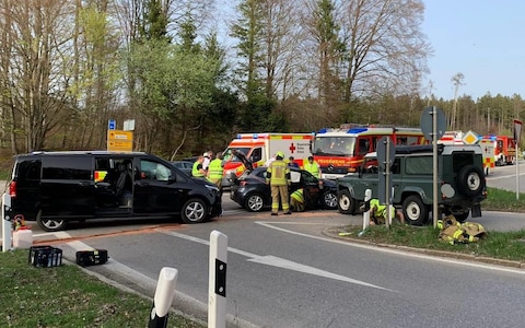 Three of Harry Kane's children injured in car crash in Germany