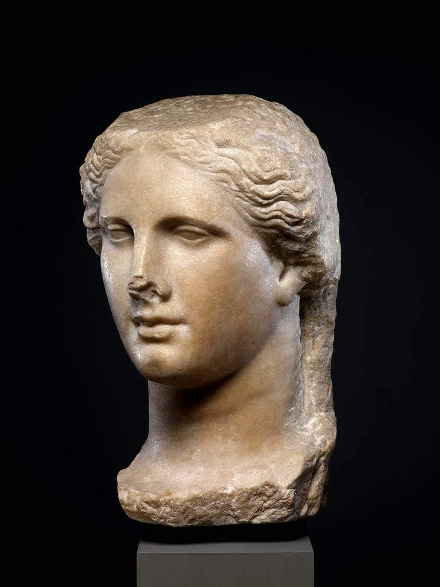 greek style head ptolemaic dynasty queen