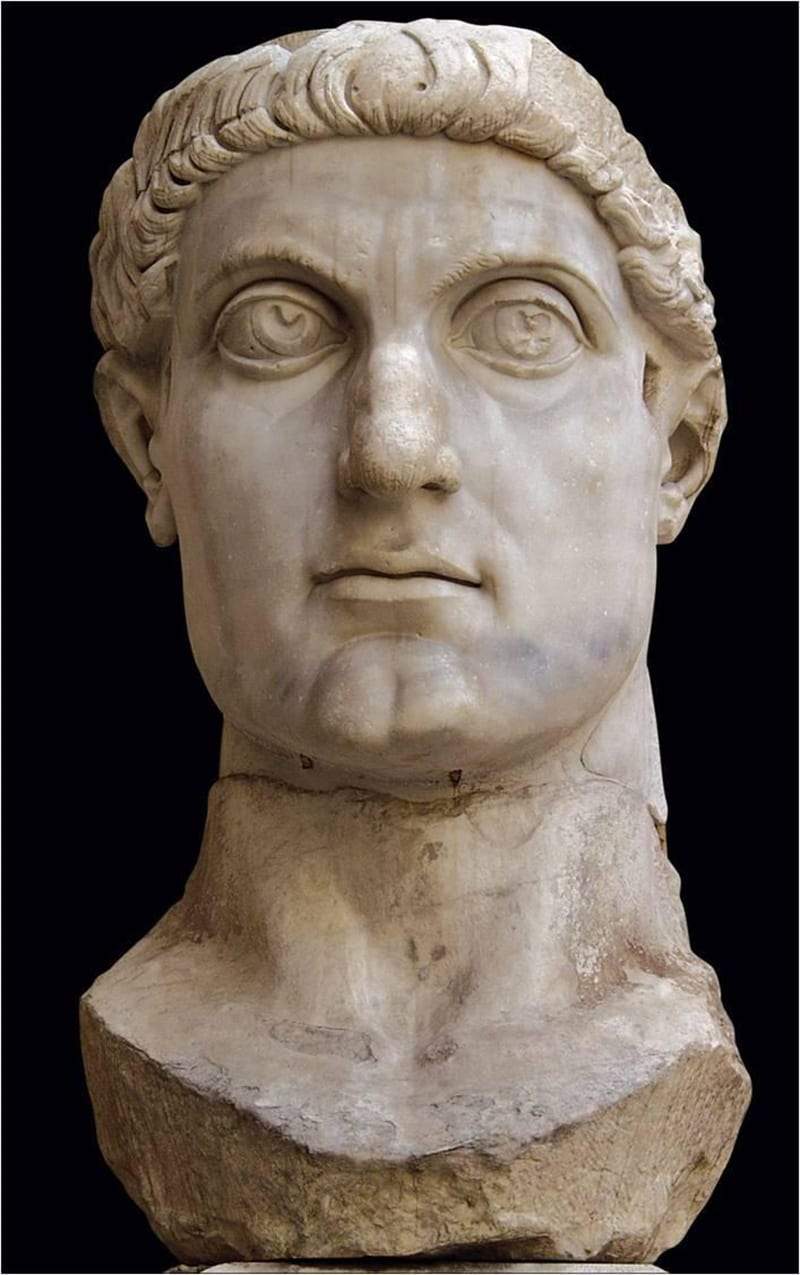 Portrait of Constantine the Great, from the Basilica Nova, Rome.