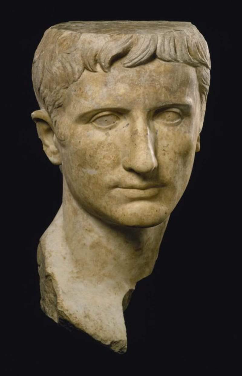 Portrait of Emperor Augustus, Marble Bust, The Walters Art Museum, Baltimore