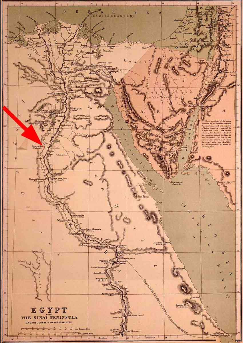 map egypt oxyrhynchus