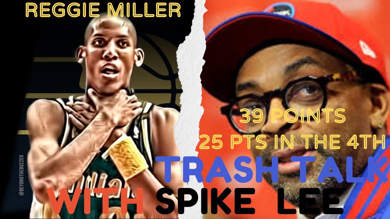 🟡🔵Reggie Miller Trash Talk Spike Lee⬜🟧🟦🤚 while Destroying the Knicks  by CHOKING them🤚