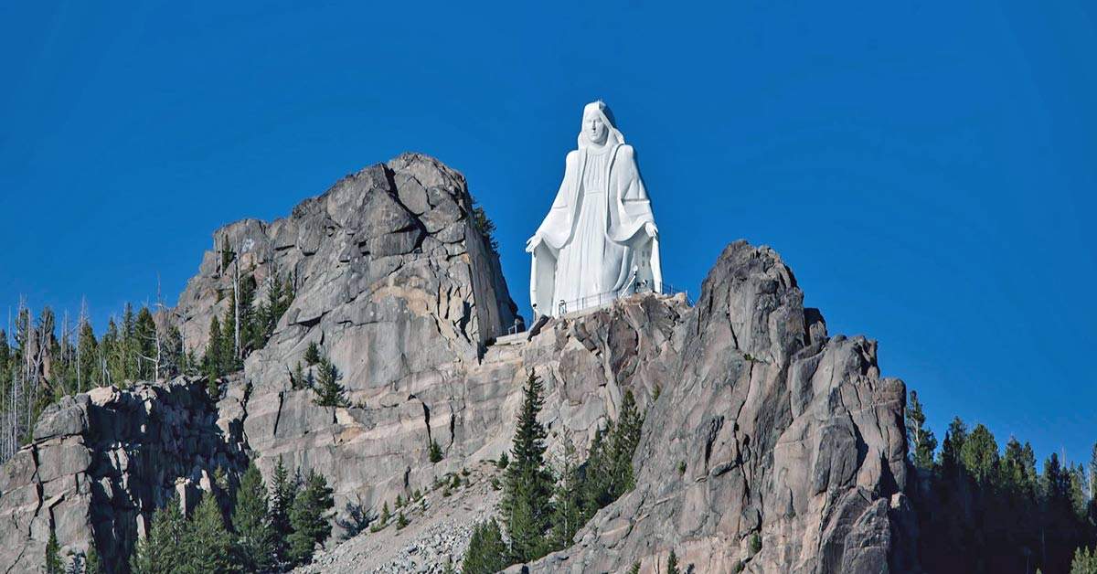 Our Lady of the Rockies, 1985, Eugene Riehl. Source: Doug Mahugh