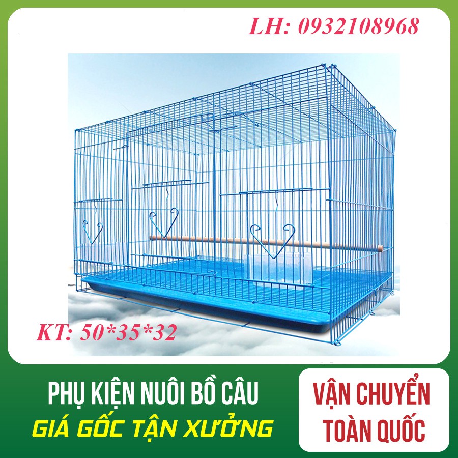 Lồng Màu Nuôi Chim Size 50*35*32 Cm [Hàng Loại 1]- Lồng Nuôi...