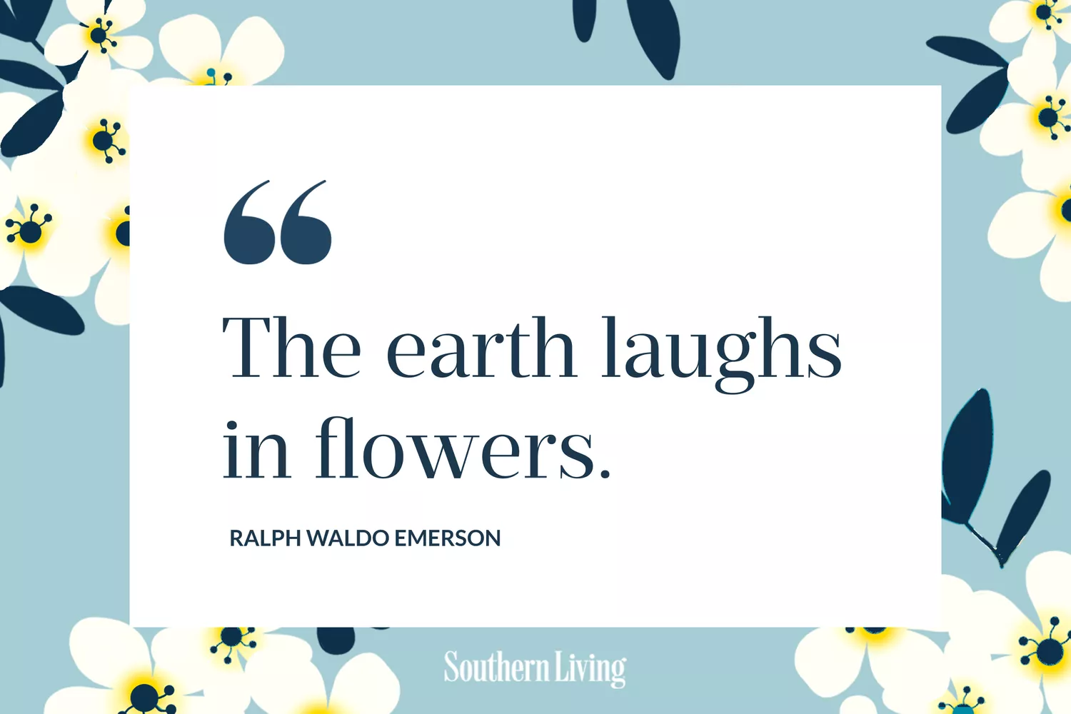 Ralph Waldo Emerson Flower Quote