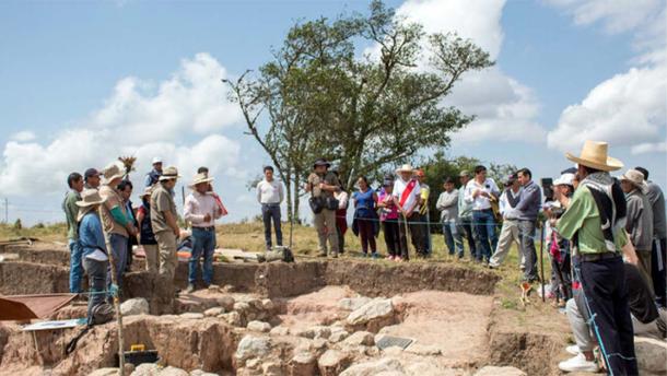 The archaeological site where the Pacopampa tomb was unearthed in Peru. (Peru’s Ministry of Culture)