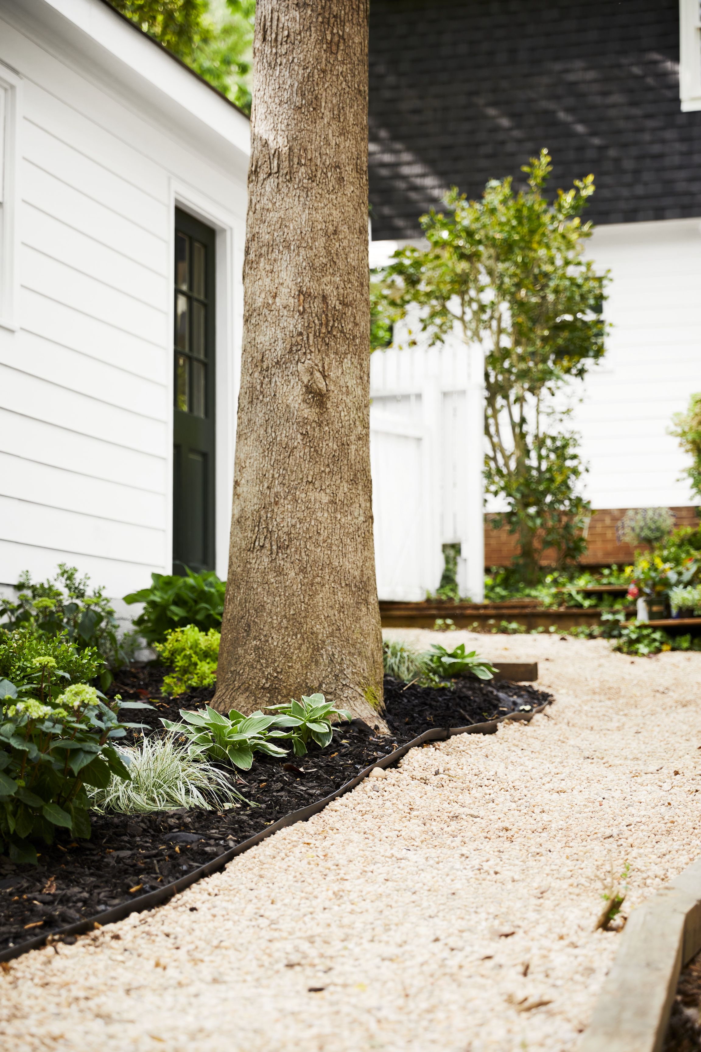 pea gravel path