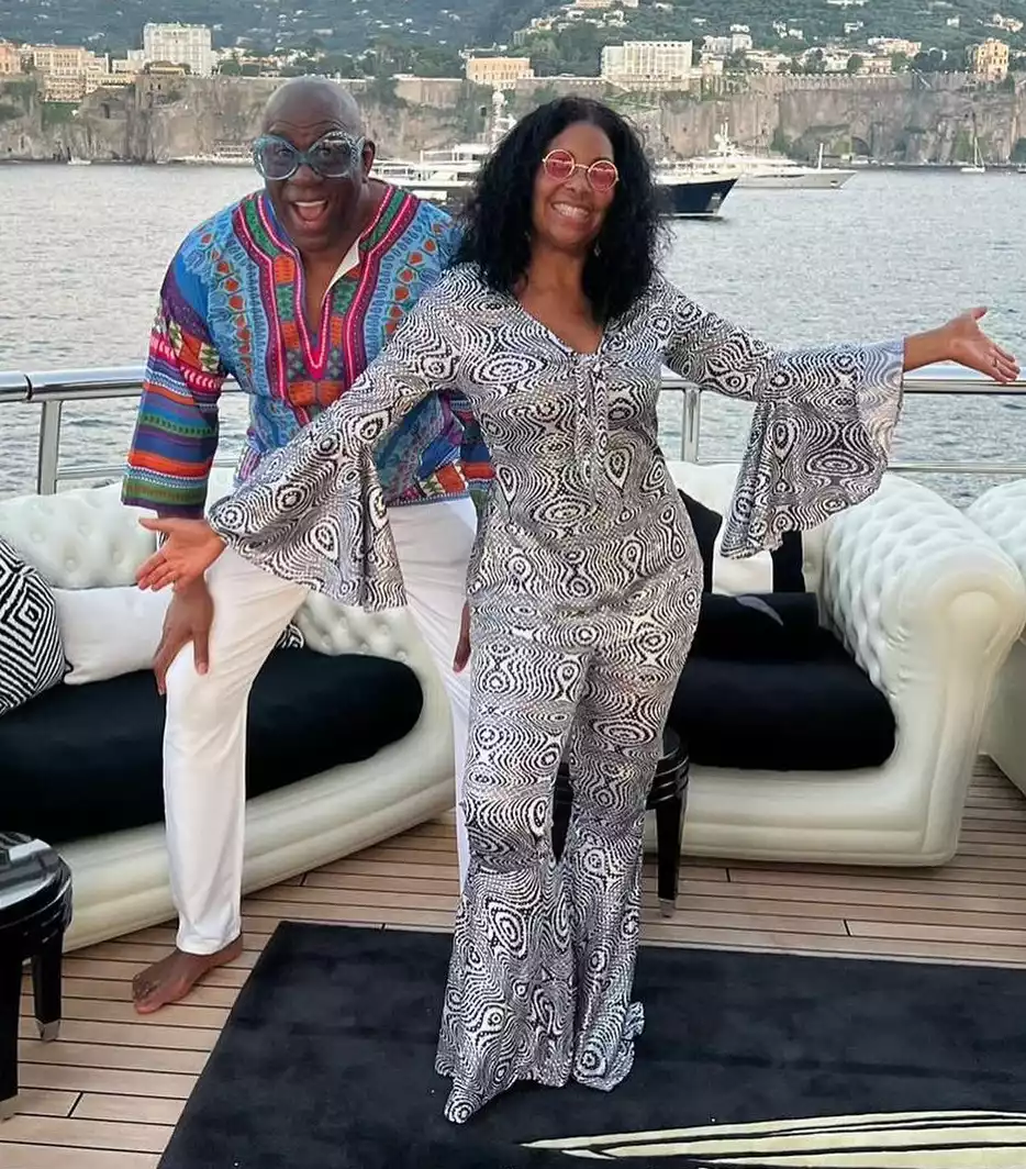 The fashion on Magic Johnson's incredible italian vacation