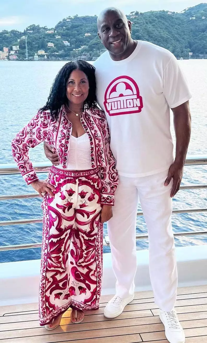 The fashion on Magic Johnson's incredible italian vacation