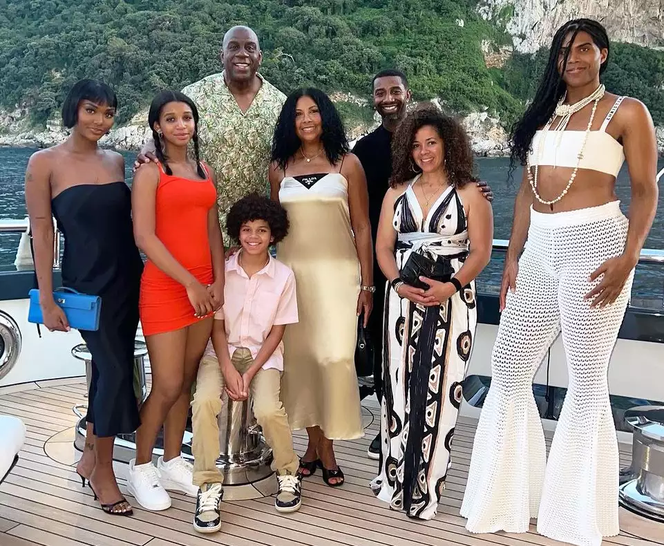 The fashion on Magic Johnson's incredible italian vacation